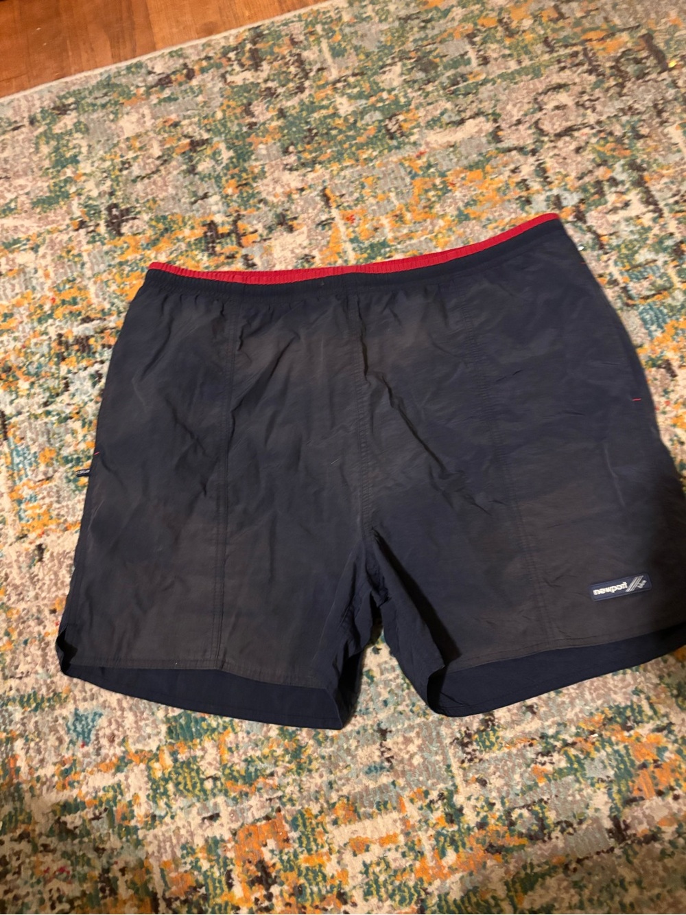 Vintage Newport Navy Shorts trunks with Dark Trim xL